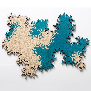 maze infinity puzzle ™ - abstract wooden jigsaw puzzle for endless play