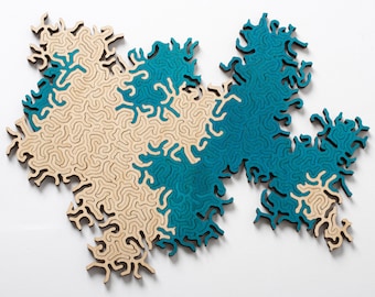 maze infinity puzzle ™ - abstract wooden jigsaw puzzle for endless play