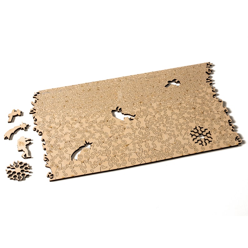 Cosmic Cliffs Infinity Puzzle james webb telescope galaxy wood jigsaw puzzle, laser cut image 5