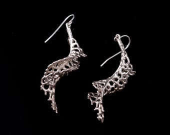 Silver Spiral Earrings