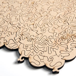 Baffling Bubbles Puzzle challenging wood jigsaw puzzle Chris Yates collaboration image 9