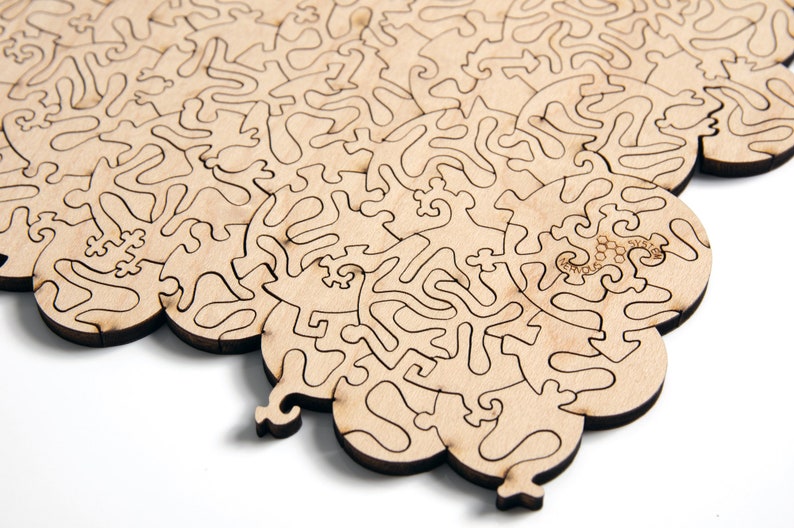 Baffling Bubbles Puzzle challenging wood jigsaw puzzle Chris Yates collaboration image 9