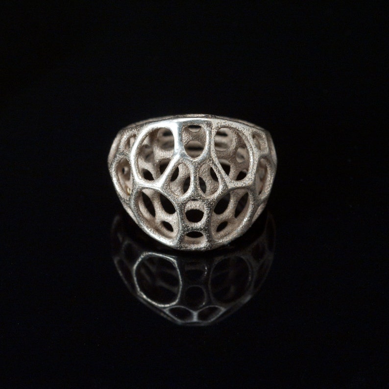 2-layer center ring 3D printed stainless steel image 1