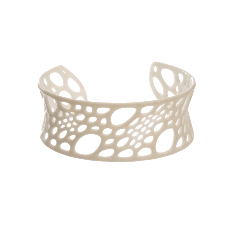 Bamboo Cuff 3D printed nylon image 3