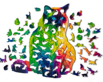 Puzzle dei gatti che allevano