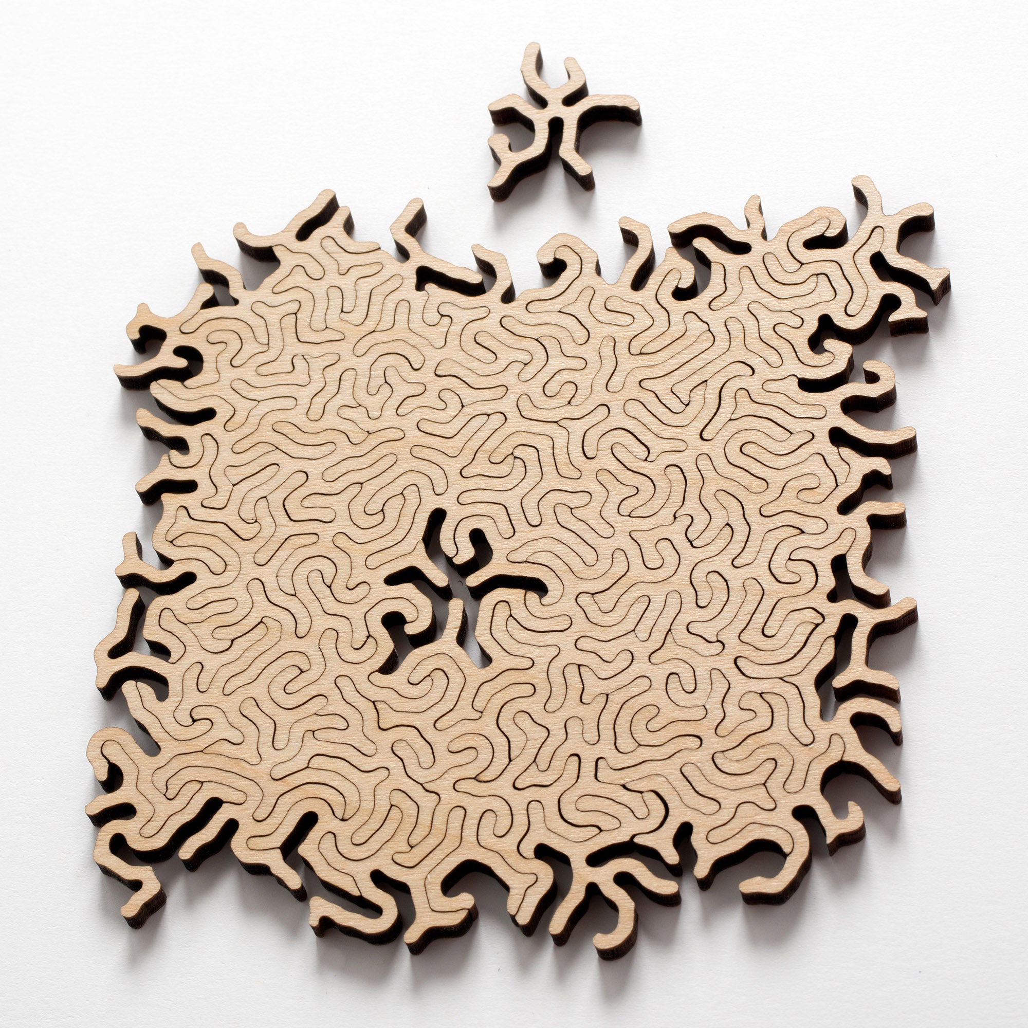 Maze Infinity Puzzle ™ - Abstract Wooden Jigsaw Puzzle for Endless Play ...