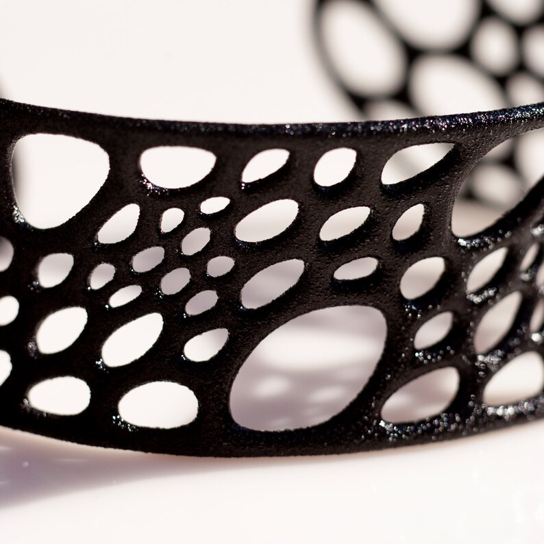 Bamboo Cuff 3D printed nylon image 4