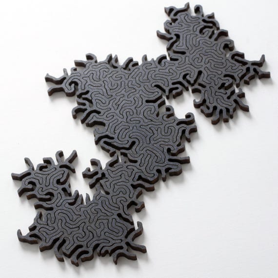 迷路無限パズル™ - 無限に遊べる抽象的な木製ジグソーパズル - Etsy 日本