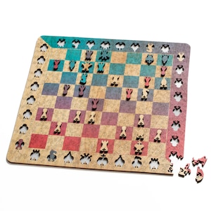 Wooden Chess Jigsaw Puzzle