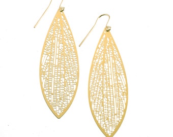 Cross-venulate Earrings (gold)