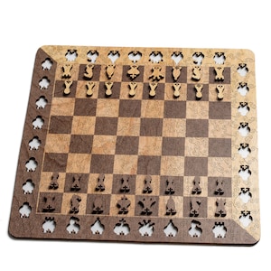 Wooden Chess Jigsaw Puzzle image 3