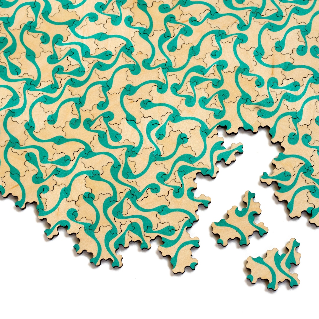 Spectre Tile Puzzle Wooden Mathematical Jigsaw Puzzle Etsy