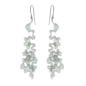 Cassiopea Earrings // 3D-printed jewelry // art + science + nature