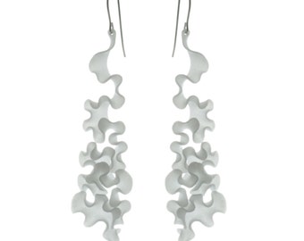 Cassiopea Earrings // 3D-printed jewelry // art + science + nature