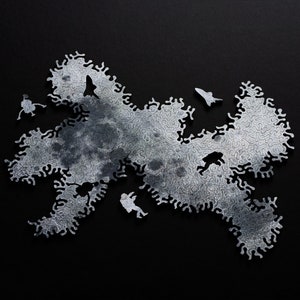 Mond Puzzle - Holzpuzzle von Nervous System