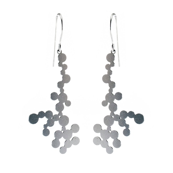 Pendientes de dendrita (acero inoxidable)