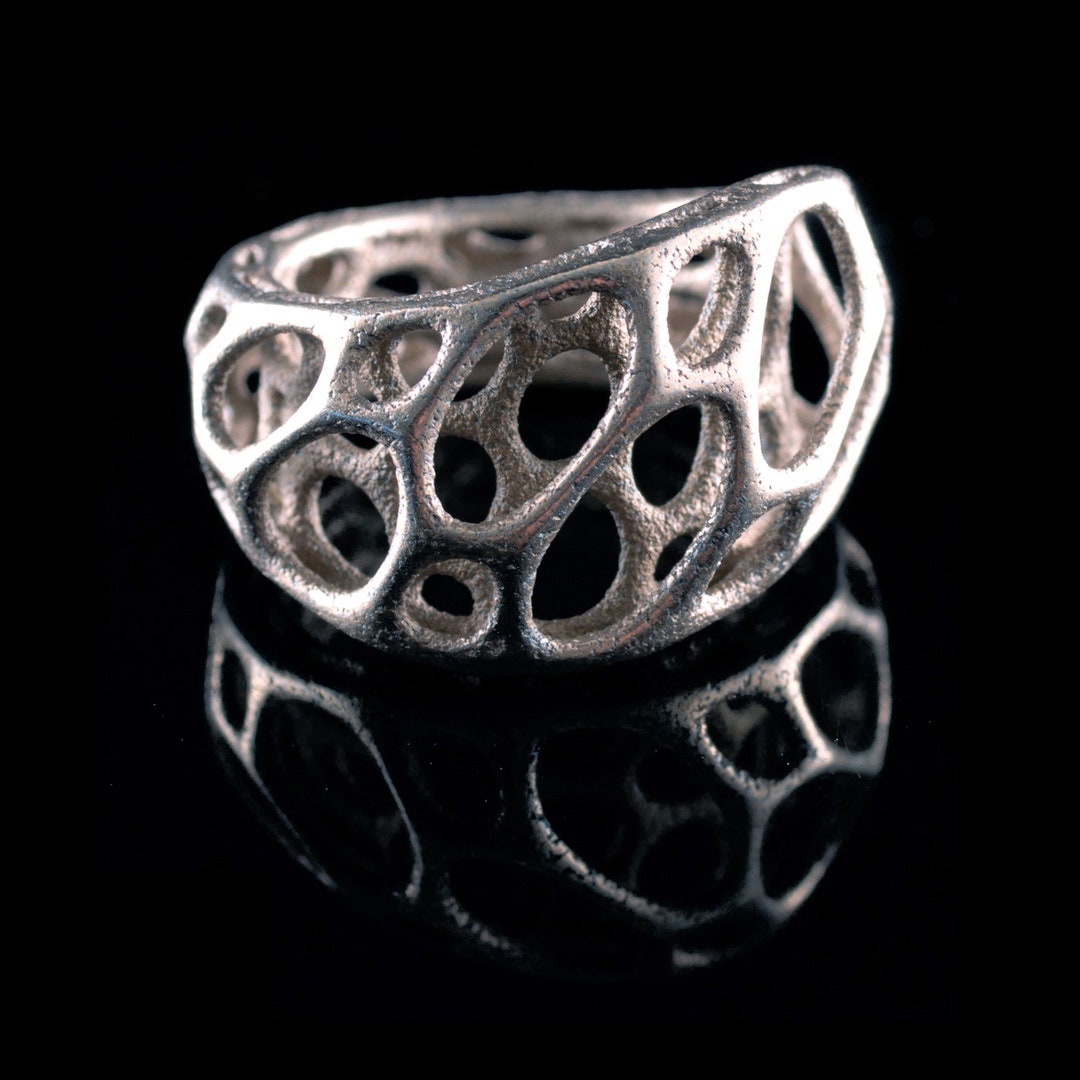 2-layer Twist Ring (3D Printed Stainless Steel) - Etsy