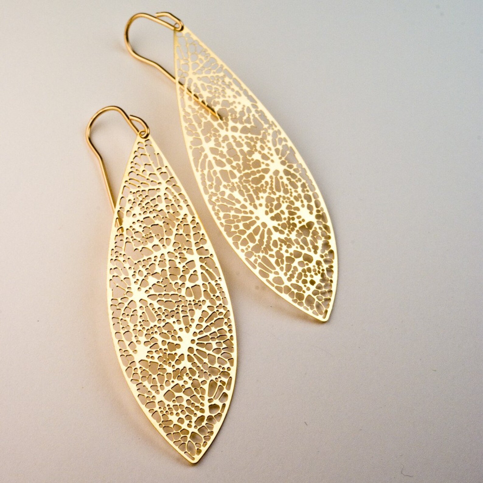 Root Earrings (gold) - Etsy