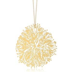 Large Algal Bloom pendant (gold)