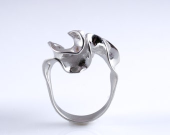 Silver Micro Flora Ring