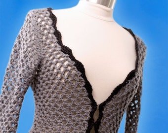 Crochet Pattern--Openwork Sweater