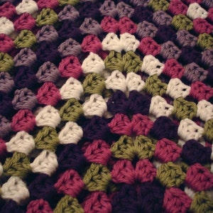 Crochet PatternGranny Square Baby Blanket image 5