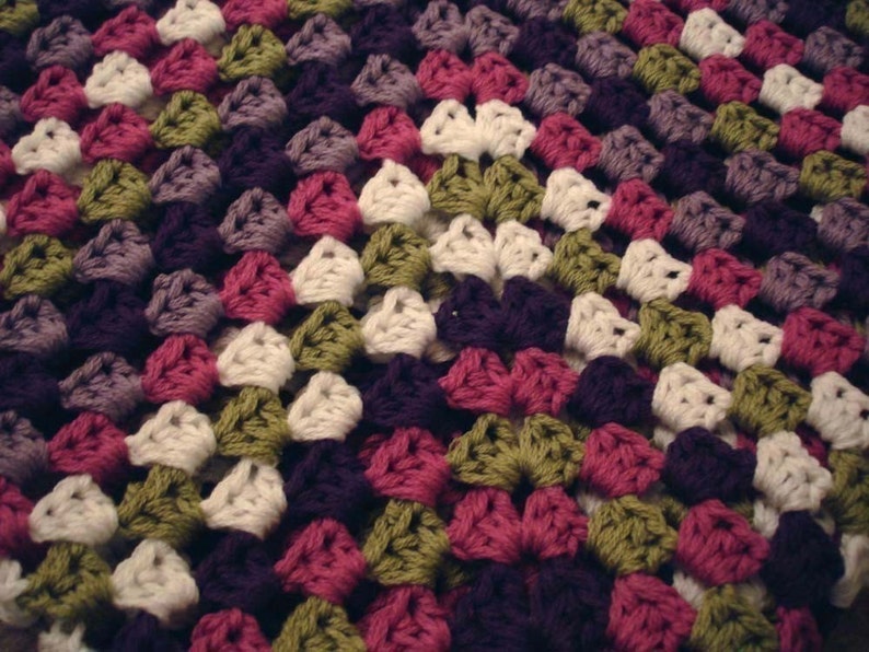 Crochet PatternGranny Square Baby Blanket image 5