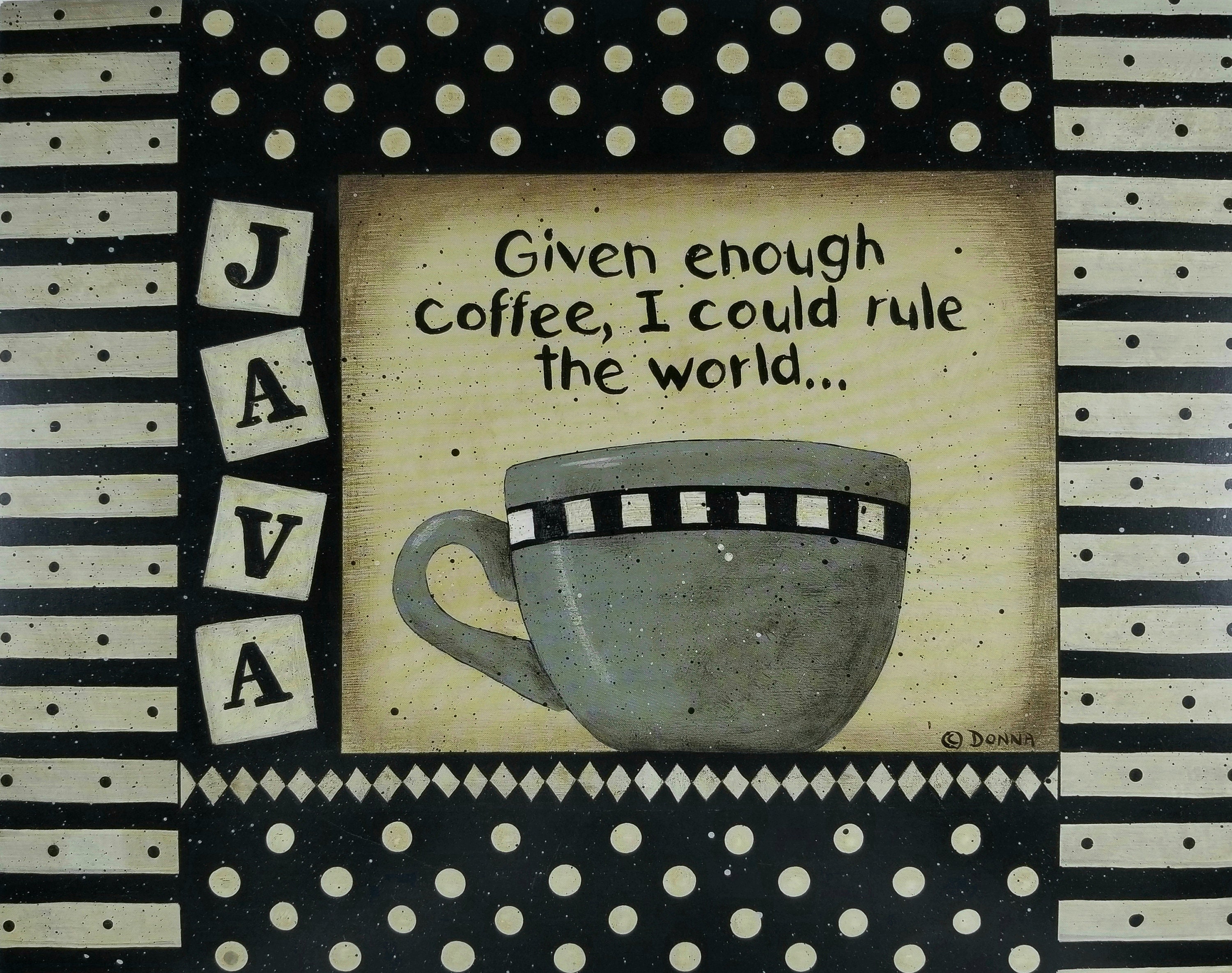 6 Retro Coffee Art Print Mix Match Designs Java Instant Etsy Osterreich