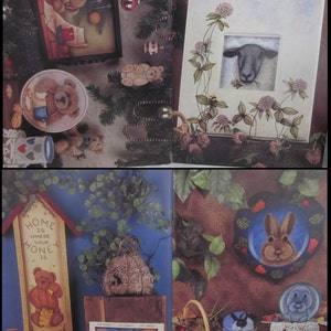 2 Lori Link decorative painting books, Bears & Hares and A Patch of Dreams, DIY Patterns. Bunnies, Teddy Bears and more. image 3