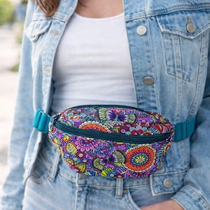 Fanny Pack Sewing Pattern PDF - Crossbody Belt Bag, Zipper Pouch (Instant Download)