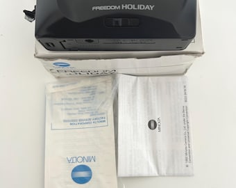 Minolta Freedom Holiday Point & Shoot Film Camera with Original Manual Vintage