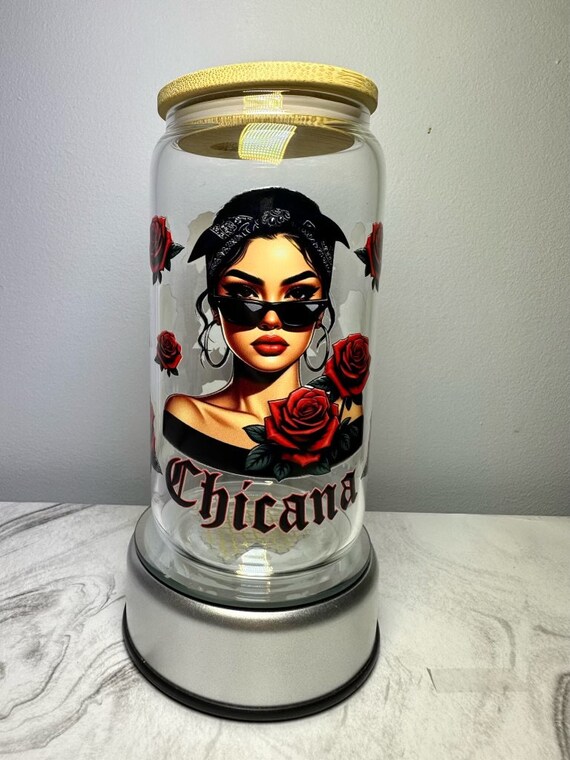 La Chicana 16oz Glass Tumblers