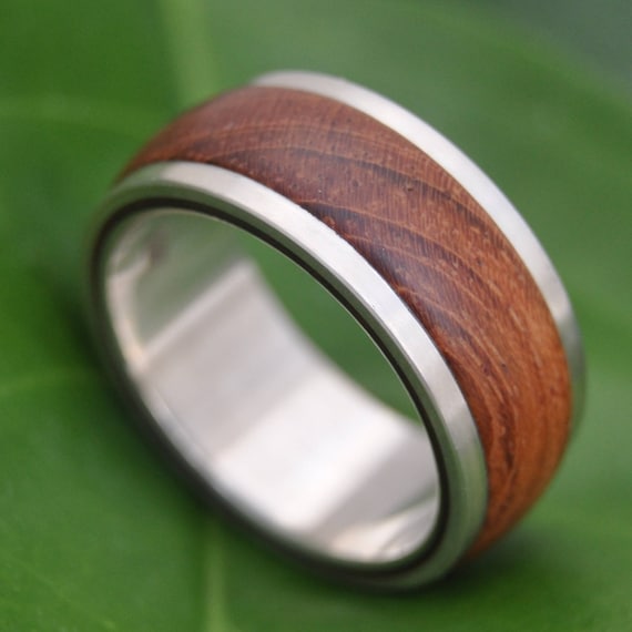 Tierra Guapinol Wood With Recycled Sterling Silver Ring | Etsy