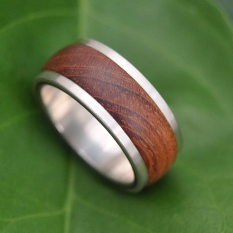 Tierra Guapinol Wood With Recycled Sterling Silver Ring | Etsy