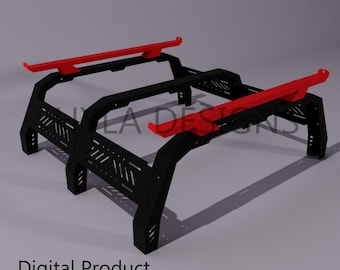 Truck and Bakkie Bed Bars, Canopy for truck, DXF files, Nissan, Ford, Toyota, Double Cab, Rollbar, Truck accessories, Custom Roll Bar