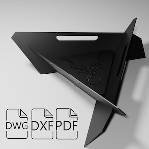 Fire Pit DXF, Fire Pit pieghevole, DXF per plasma, DXF, Prodotto digitale. Kudu, Triangolare