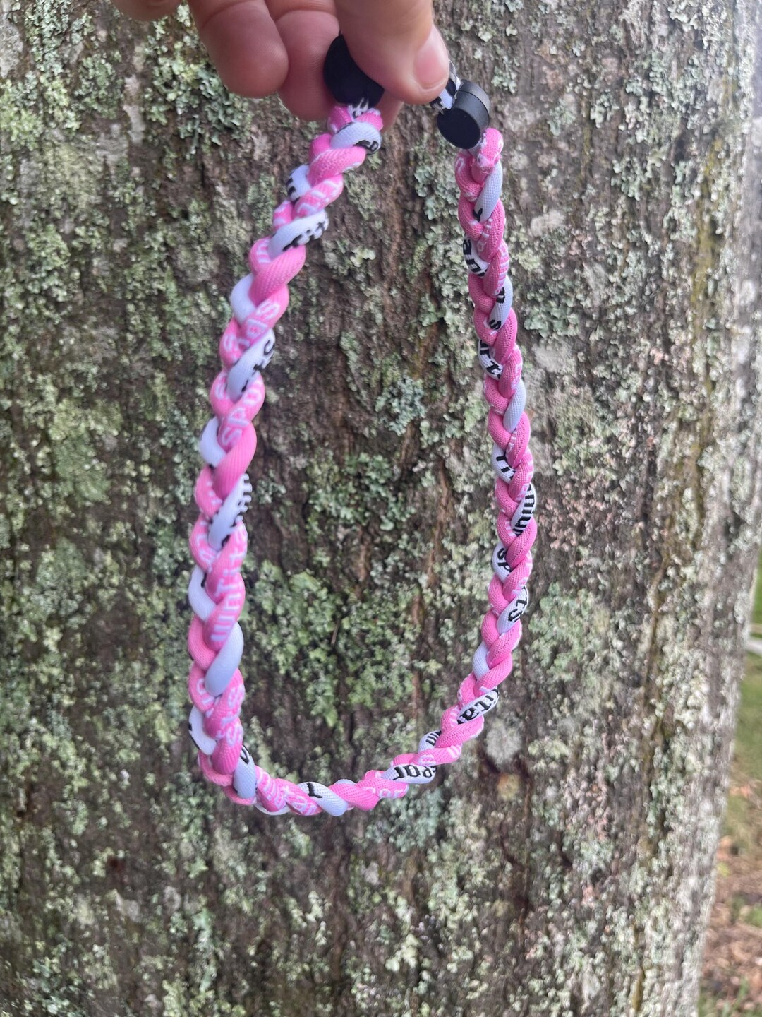 SALE 20 3 Rope Twist Titanium Sport Necklace Light Blue Purple Gray Tornado
