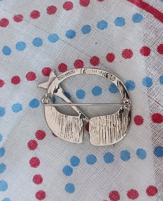 Celtic Trinity Knot and Spirals Brooch - image 3