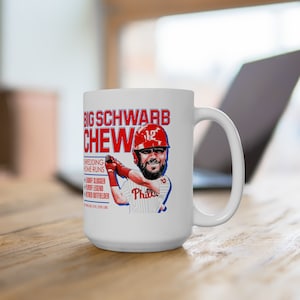 Big Schwarb Chew Kyle Schwarber Phillies Taza retro, (11oz, 15oz)
