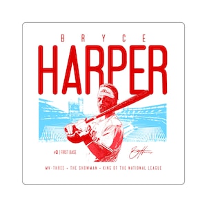 Bryce Harper Illustration Phillies Sticker