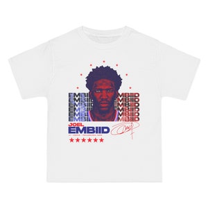 Joel Embiid Text Pattern Sixers Shirt