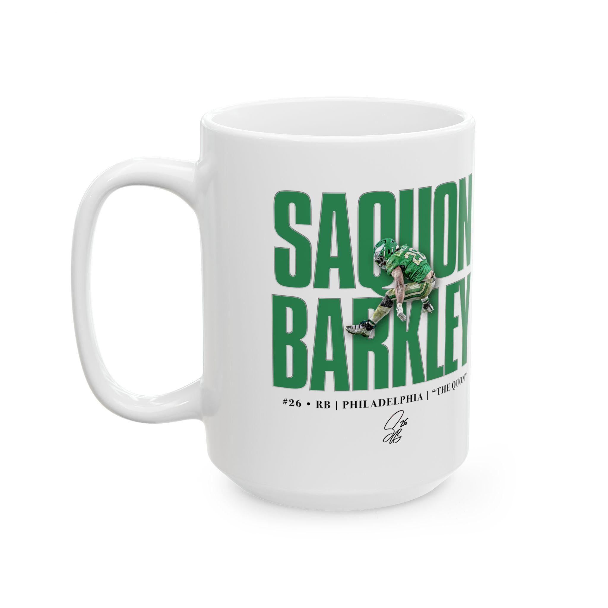 Philadelphia Eagles Saquon Barkley Hurdle Illustration Mug (11oz, 15oz) -  Etsy