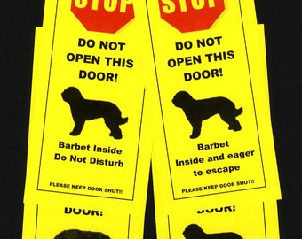 Barbet's Friendly Alternative to Beware of Dog signs Keeps Dog Safe