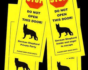 German Shepherd's Friendly Alternative to Beware of Dog signs