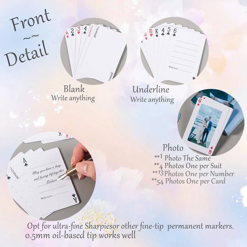 Custom Playing Cards, Personalized Friends Pictures, Custom Deck of Cards, Custom Guest Book