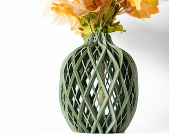 3Dプリントの花瓶：ドライフラワーのためのモダンでミニマルなホームデコレーション