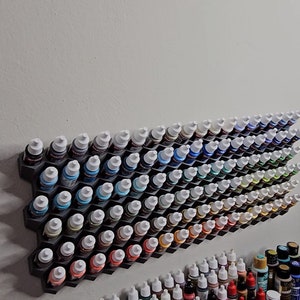 Modular Hexagon Hanging Paint Rack Army Painter dropper