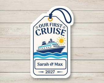 Personalized First Cruise Tag Magnet, Custom Cruise Door Decoration