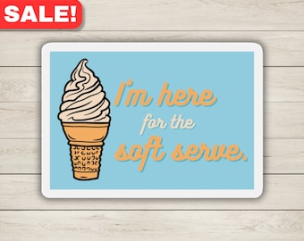 Funny Cruise Door Magnet: Soft Serve Theme