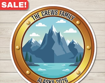 Personalized Alaskan Cruise Porthole Door Magnet